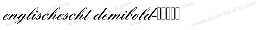 englischescht demibold字体转换